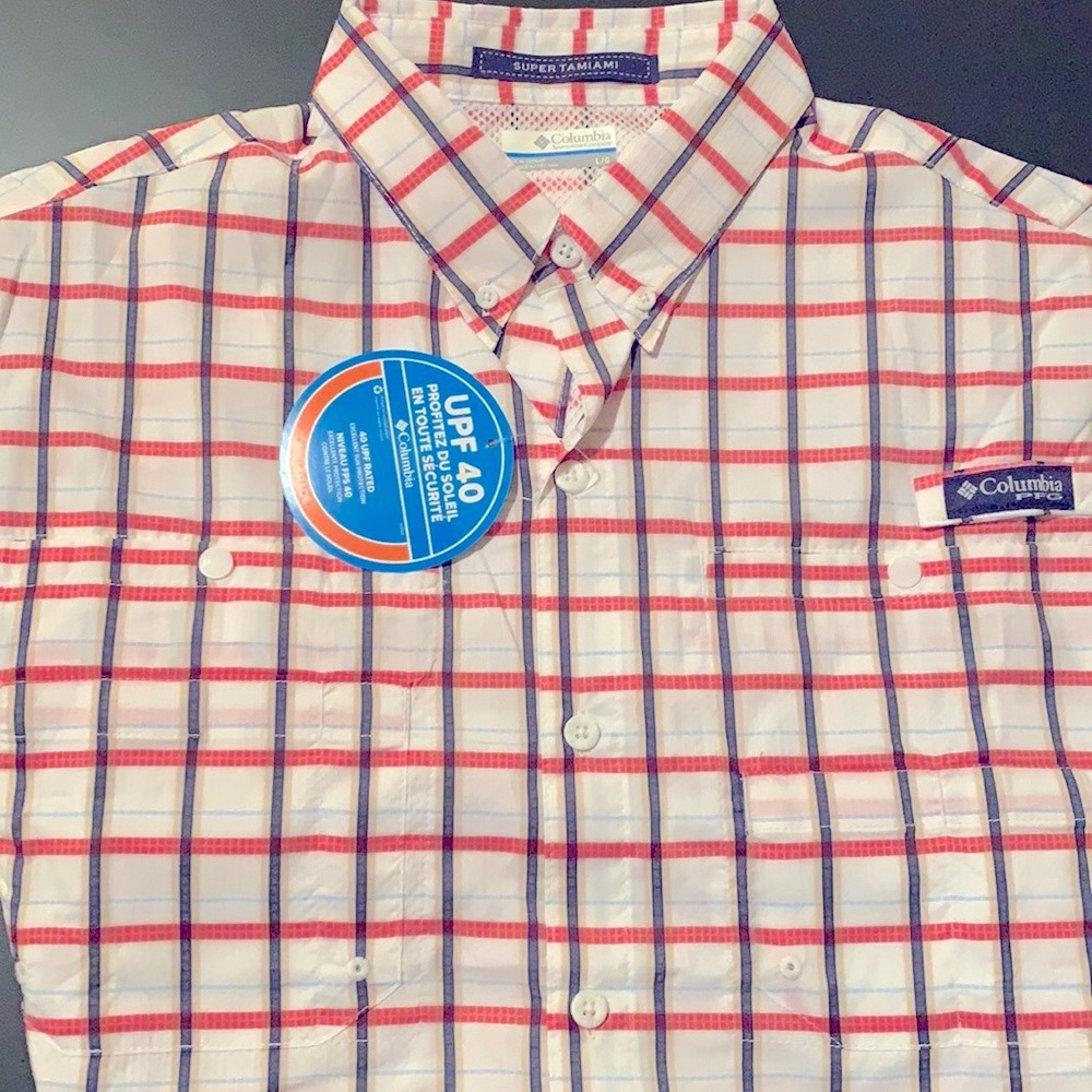 Columbia Mens size Large Omni shade shirt PFG performance fishing gear